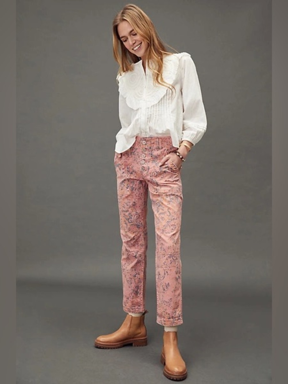 Anthropologie The Wanderer Utility Pant in Pink - Picture 2 of 10